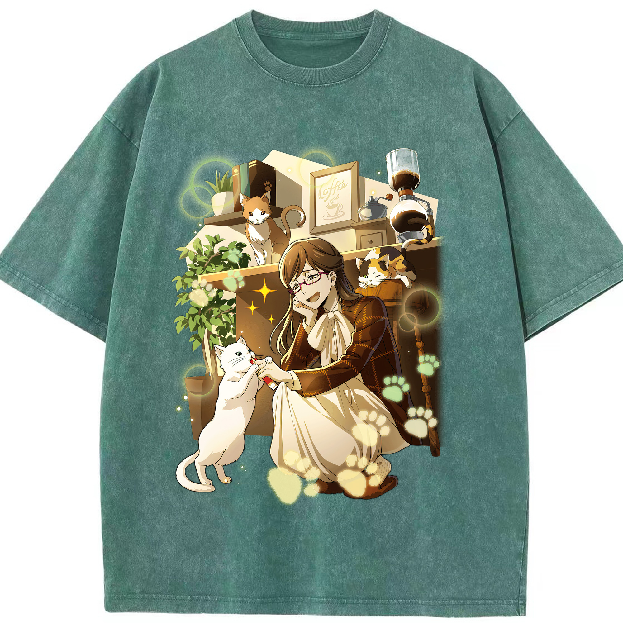 （画像用） 文豪ストレイドッグス Bungo Stray Dogs 綿100% ヴィンテージ風 半袖Tシャツ（フロントプリント）